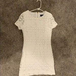 Lulus Love you for eternity white lace shift dress